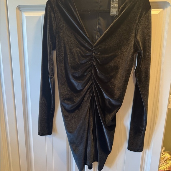 ALL SAINTS NWT Dress Anya black V - Picture 4 of 5